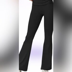 Mondetta performance Luxury yoga high waist slightly flare leggings Sz L